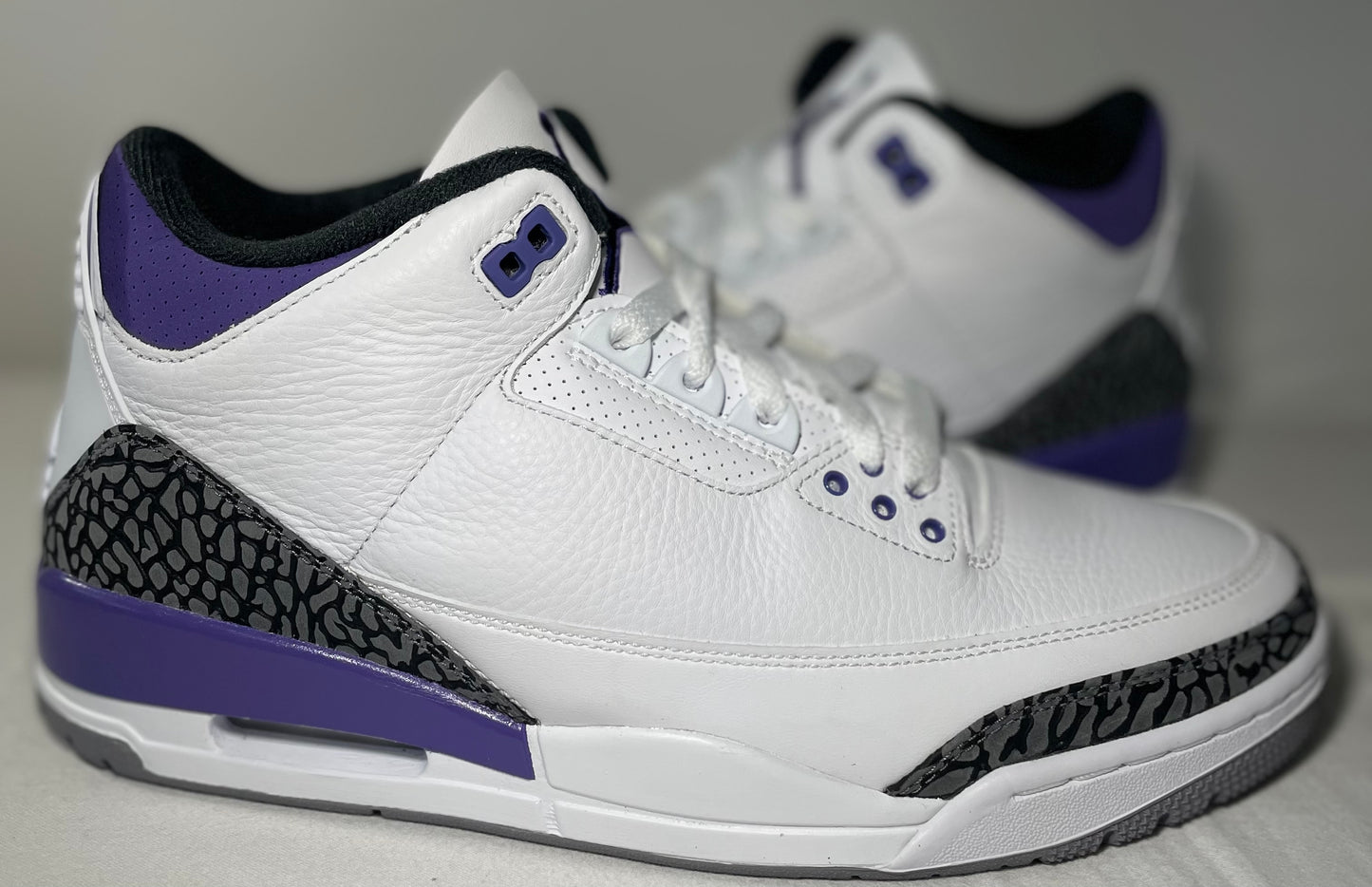 AIR JORDAN 3 RETRO “Dark Iris”(White/Black-Dark Iris)