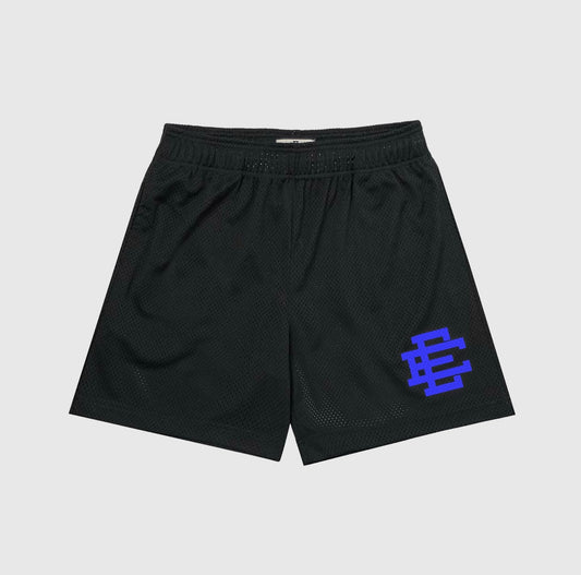 Eric Emanuel EE Basic Short Size Large “black w/ royal EE” BRAND NEW