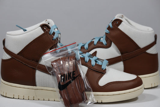 NIKE DUNK HI RETRO PRM "Vintage Pecan Sail" SIZE 10