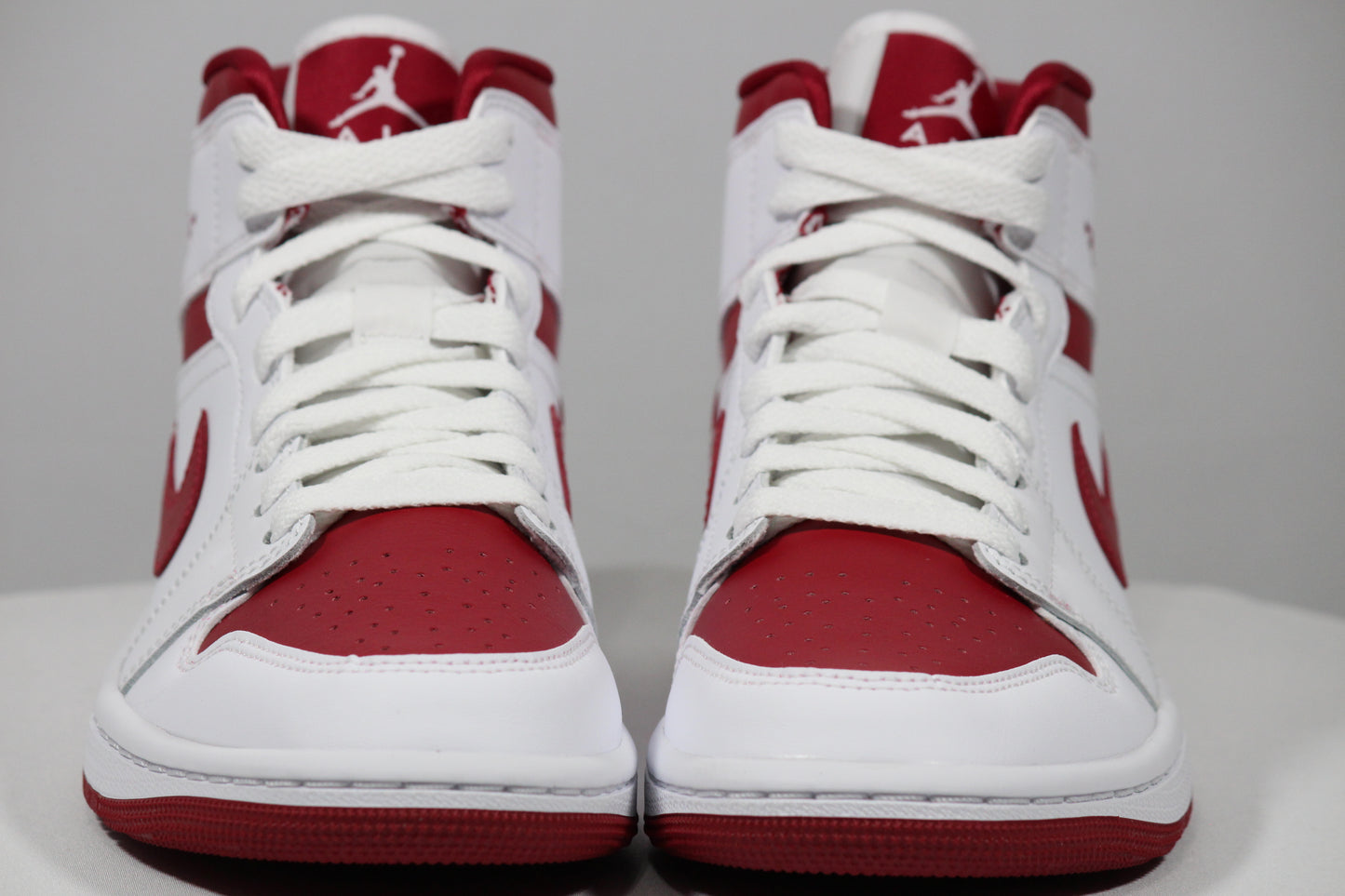 WMNS AIR JORDAN 1 MID "Reverse Chicago" SIZE 5.5W (POMEGRANATE)