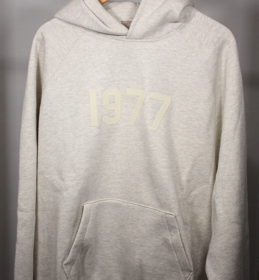 FEAR OF GOD ESSENTIALS HOODIE (Light Oatmeal) Size L