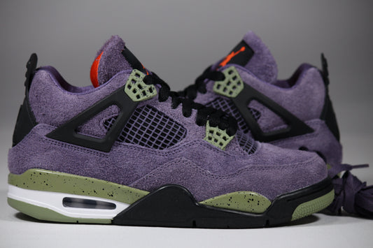 AIR JORDAN 4 RETRO "Canyon Purple" SIZE 8W (LIKE NEW SNEAKERS) Pre-Owned/Used